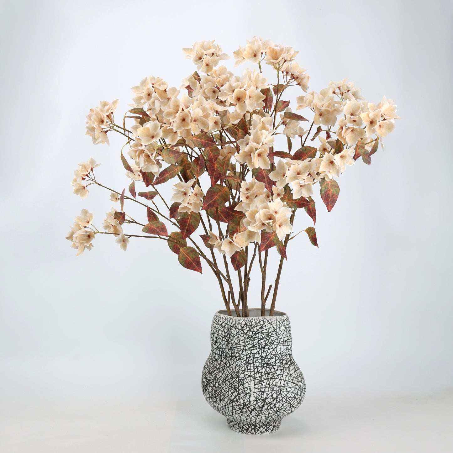 Real Touch Cream Dogwood Blossom Branch Stem 42"