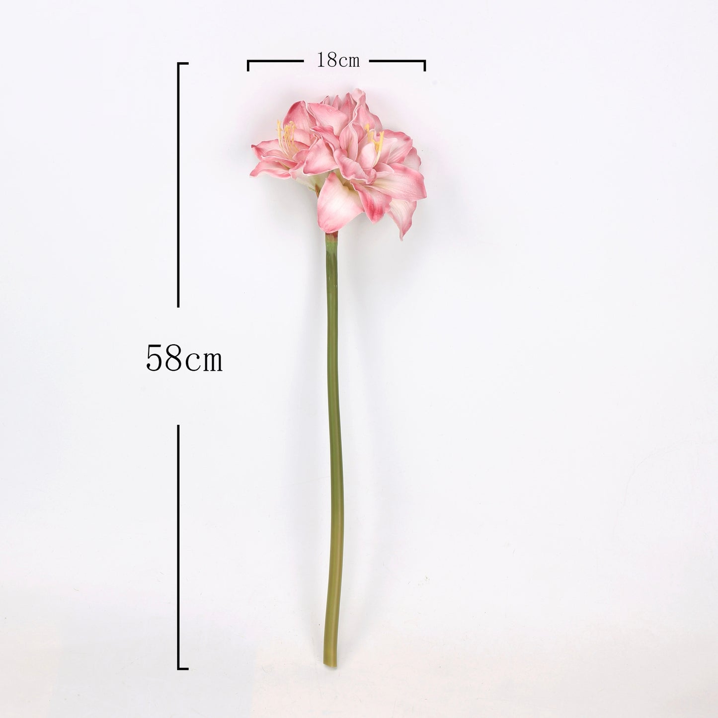 Real Touch Pink Amaryllis Stem 23"
