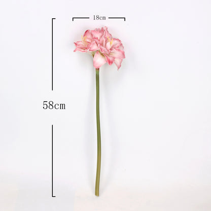 Real Touch Pink Amaryllis Stem 23"