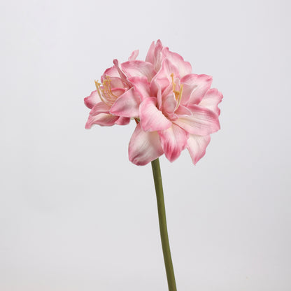 Real Touch Pink Amaryllis Stem 23"
