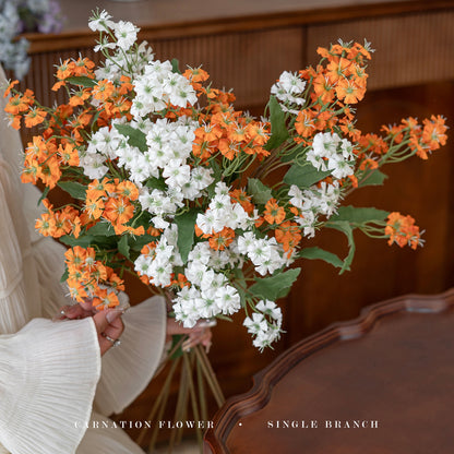 Faux Carnation Stem 25.6" – Artificial Wildflower Branch | Panthère Rose