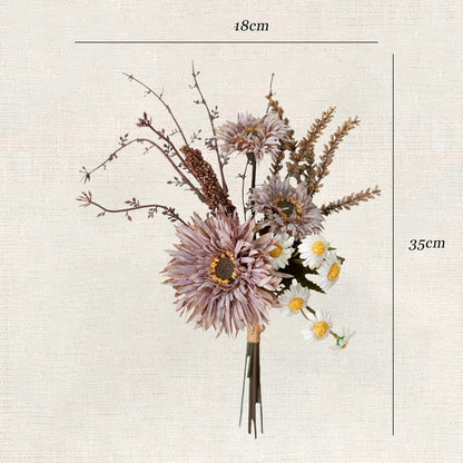 Faux Autumn Gerbera Bouquet 11.8" – Silk Artificial Flowers | Panthère Rose
