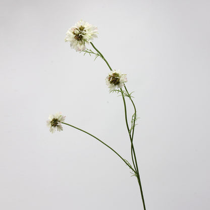 White Real Touch Artificial Flower Stems – PU Faux Flowers | Panthère Rose