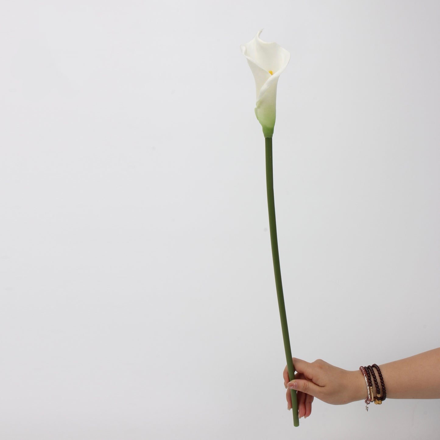 White Real Touch Artificial Flower Stems – PU Faux Flowers | Panthère Rose