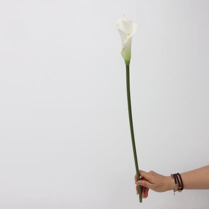White Real Touch Artificial Flower Stems – PU Faux Flowers | Panthère Rose