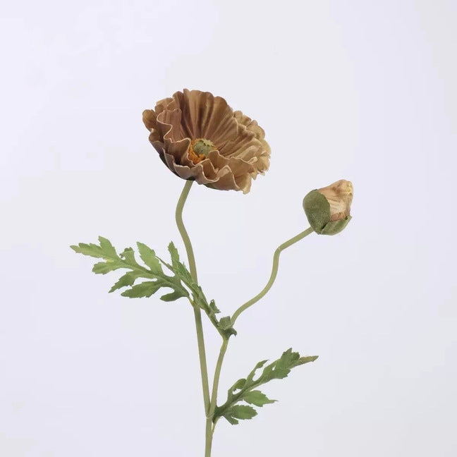 Mocha & Nude Real Touch Artificial Flower Stems – PU Faux Flowers | Panthère Rose