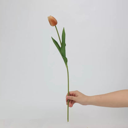 Mocha & Nude Real Touch Artificial Flower Stems – PU Faux Flowers | Panthère Rose