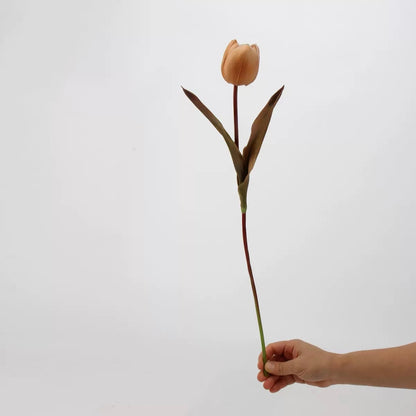 Mocha & Nude Real Touch Artificial Flower Stems – PU Faux Flowers | Panthère Rose