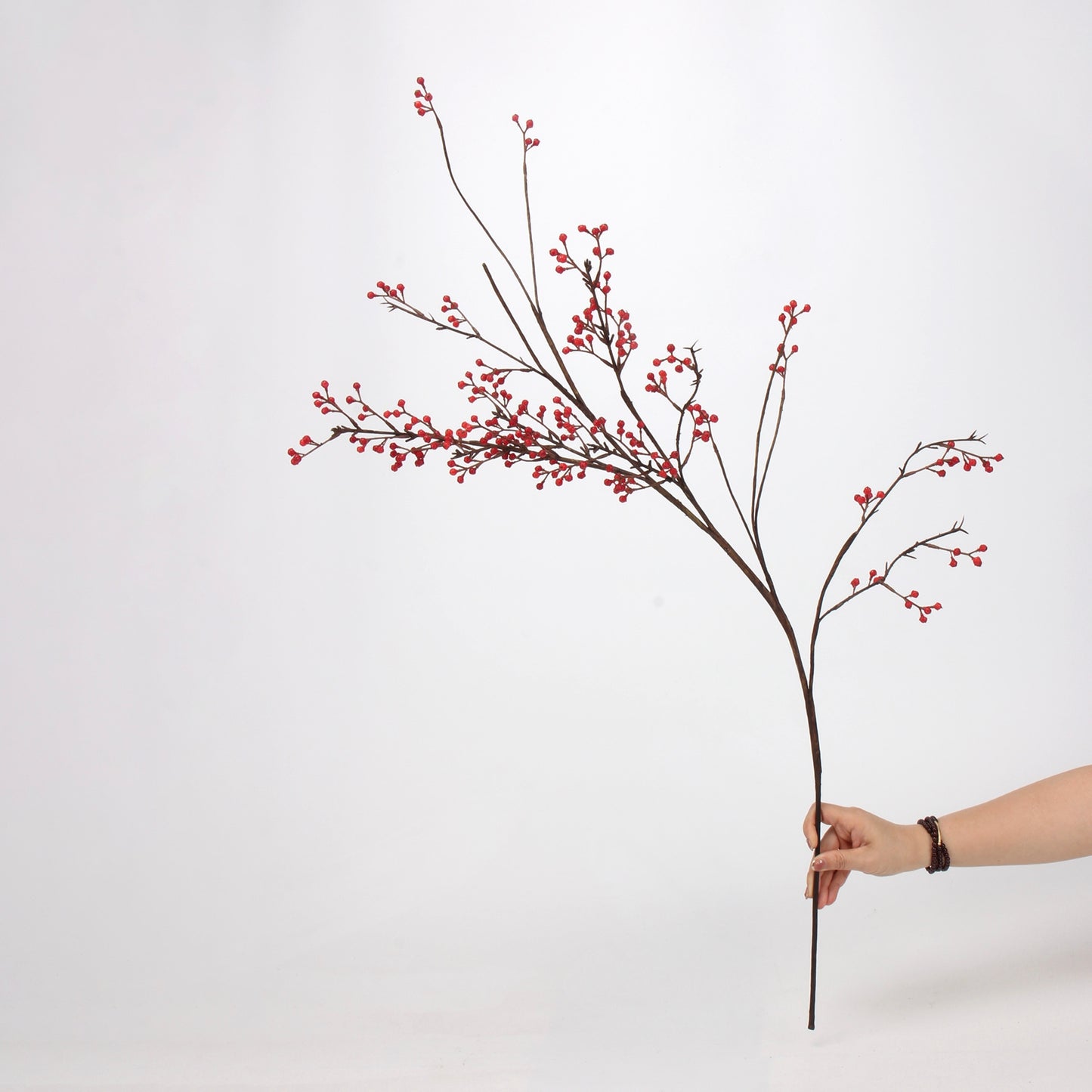 Red & Burgundy Real Touch Artificial Flower Stems – PU Faux Flowers | Panthère Rose