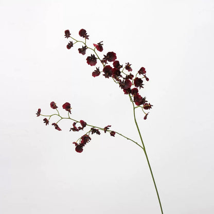 Red & Burgundy Real Touch Artificial Flower Stems – PU Faux Flowers | Panthère Rose