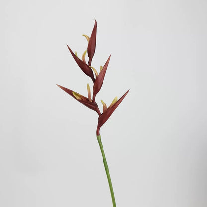 Red & Burgundy Real Touch Artificial Flower Stems – PU Faux Flowers | Panthère Rose
