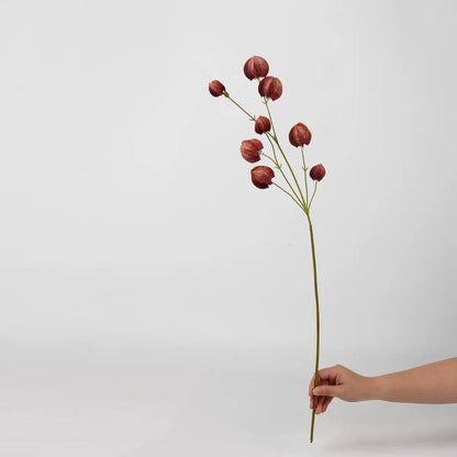 Red & Burgundy Real Touch Artificial Flower Stems – PU Faux Flowers | Panthère Rose