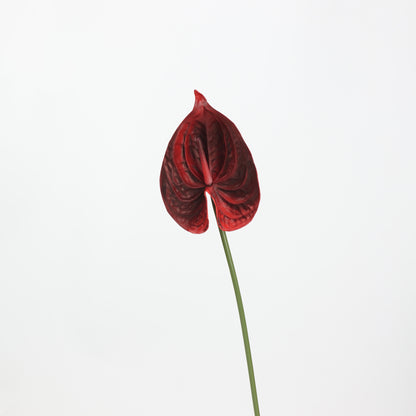 Red & Burgundy Real Touch Artificial Flower Stems – PU Faux Flowers | Panthère Rose