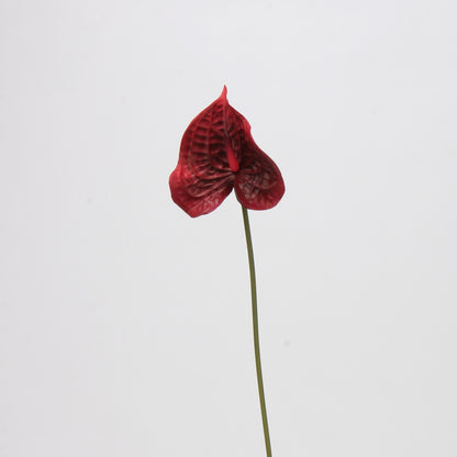 Red & Burgundy Real Touch Artificial Flower Stems – PU Faux Flowers | Panthère Rose