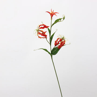 Red & Burgundy Real Touch Artificial Flower Stems – PU Faux Flowers | Panthère Rose