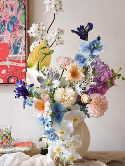 Luxury faux flower bouquet - full arrangement detail