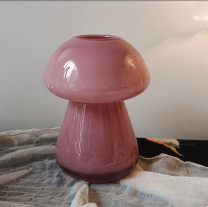 Wild & Wonderful bouquet in garden globe vase - lamp light evening styling