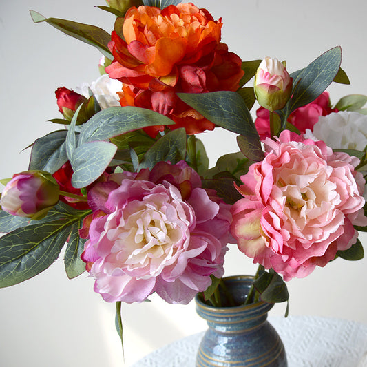 Mixed Colour Peony Bouquet — 5 Stems