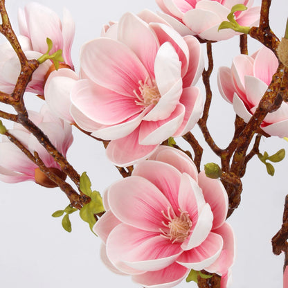 Real Touch Pink Magnolia Branch Stem