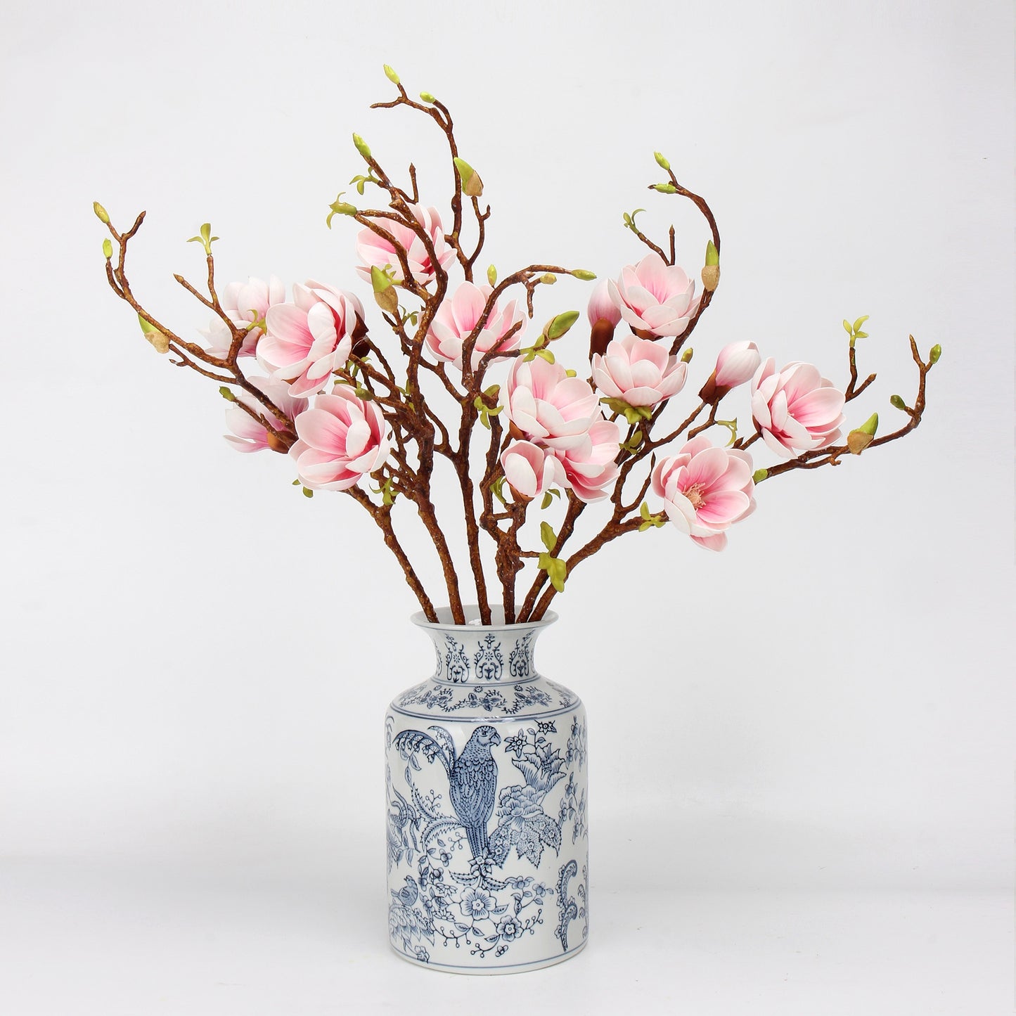 Real Touch Pink Magnolia Branch Stem