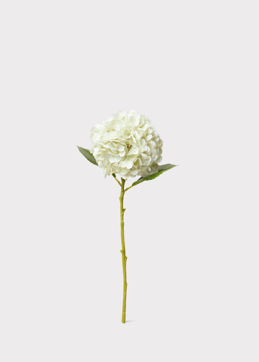 Real Touch Cream White Hydrangea Stem — 22"