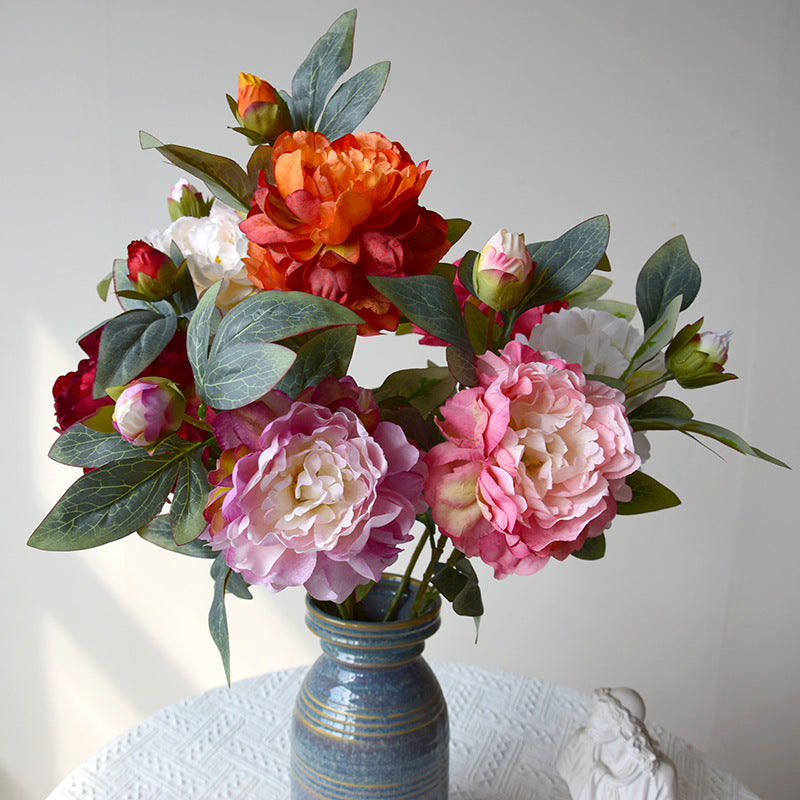 Mixed Colour Peony Bouquet — 5 Stems