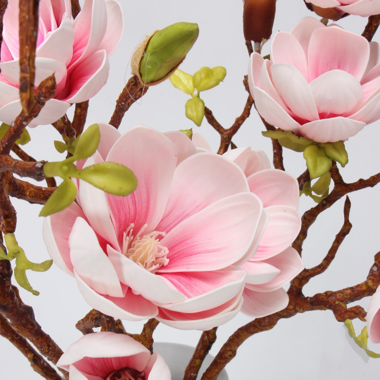Real Touch Pink Magnolia Branch Stem
